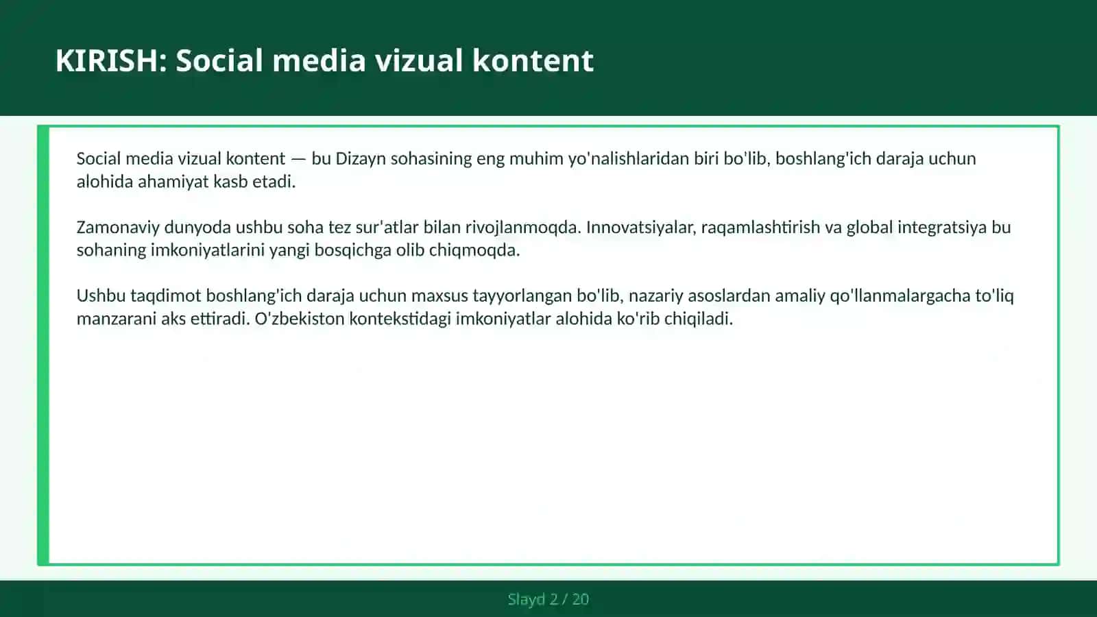 SOCIAL MEDIA VIZUAL KONTENT 2