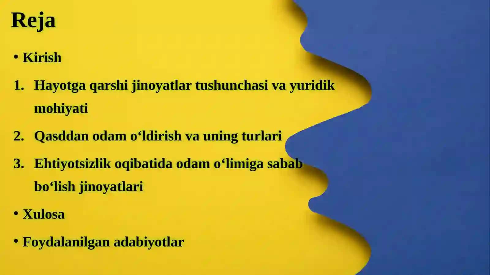 Hayotga qarshi jinoyatlar tushunchasi va turilari 2