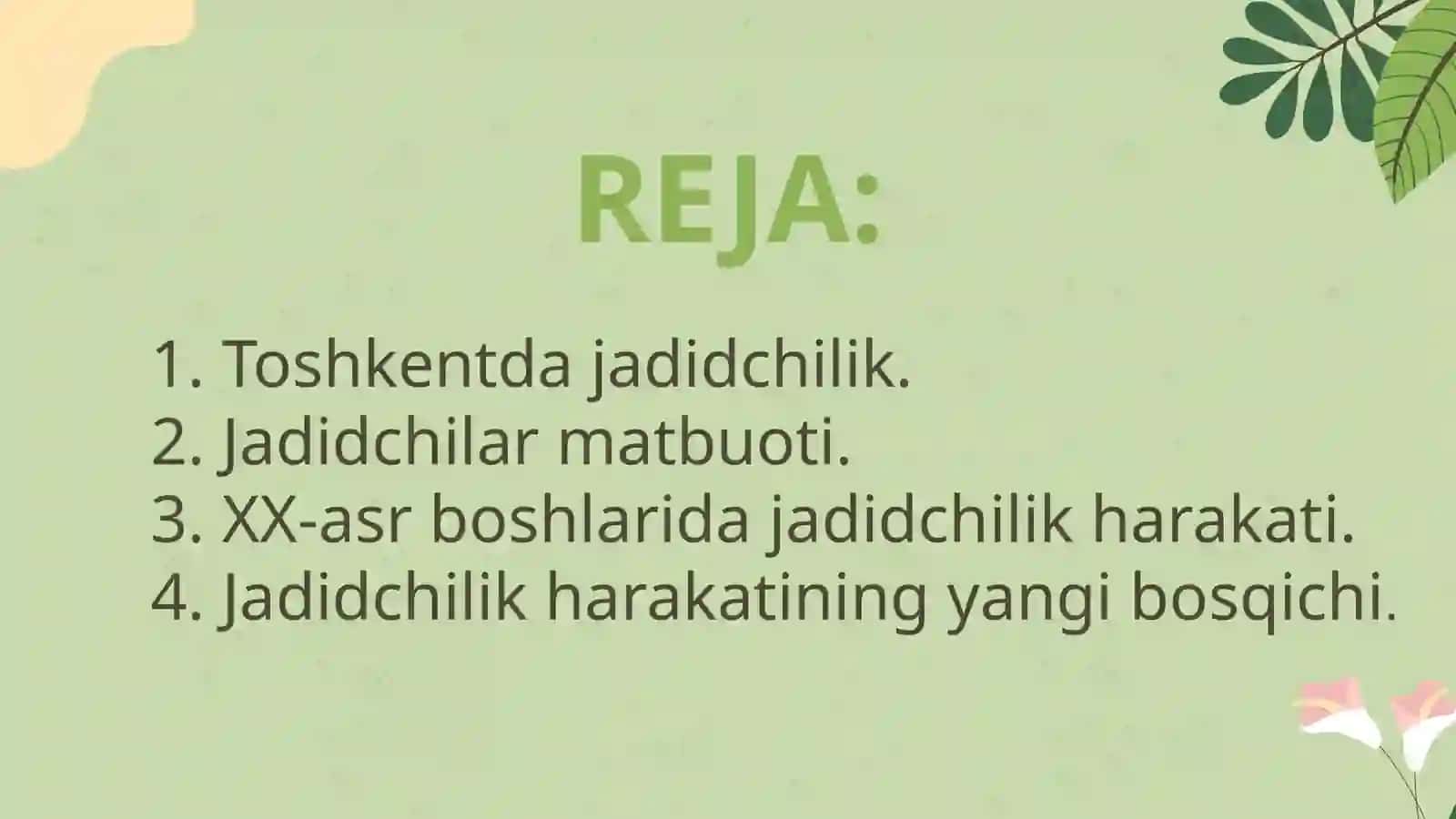 Jadidchilik harakati 2