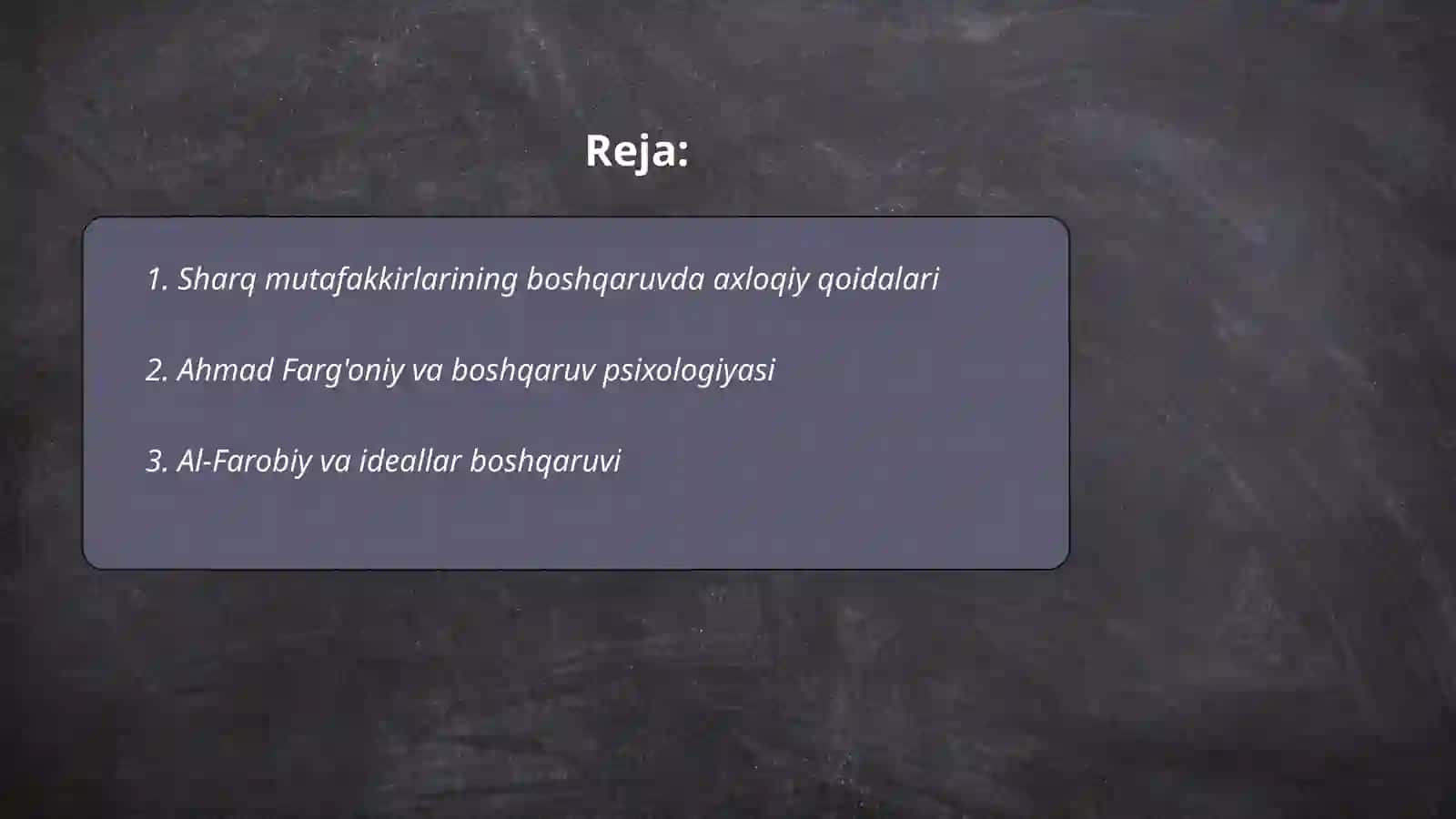 Sharq mutafakkirlarining boshqarish psixologiyasi masalasi boyicha qarashlari 2