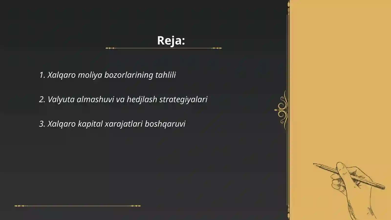 Xalqaro moliya operatsiyalarini boshqarishning zamonaviy yoʻllari 2