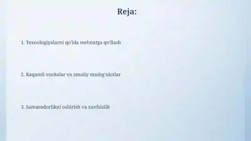 Qoʻl mehnatini oʻqitish texnologiya darslarini tashkil qilish 2