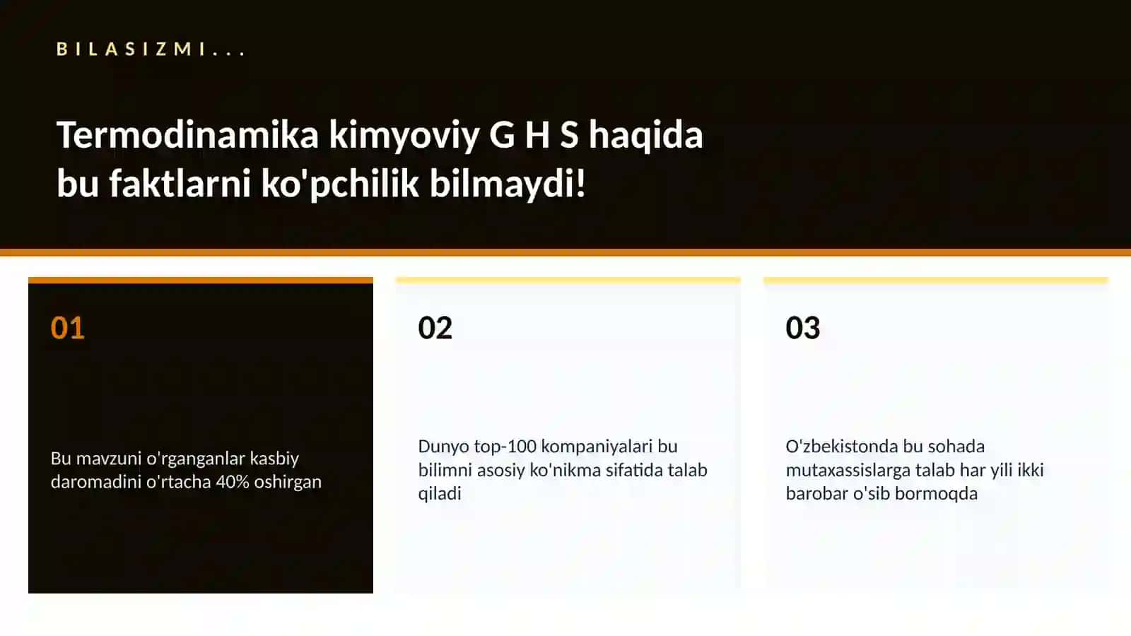 Termodinamika kimyoviy G H S 2