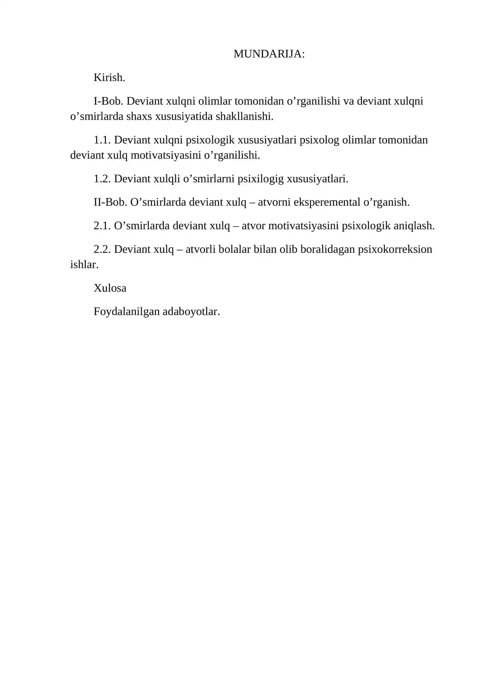 Me’yordan og‘ish va deviant xulq – ijtimoiy – pedagogik muammo sifatida 2