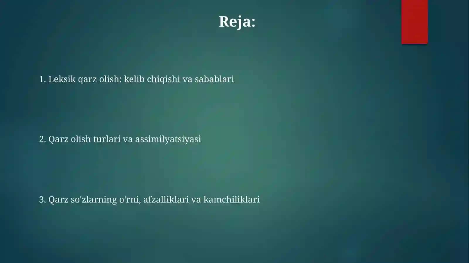 Boshqa tillardan o'zlashgan leksemalar 2