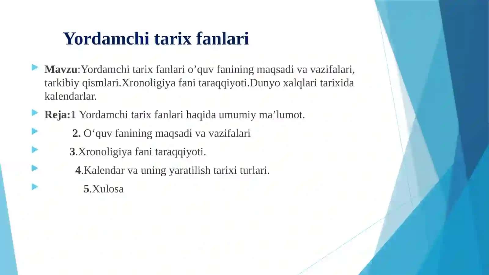 Yordamchi tarix fanlari 2