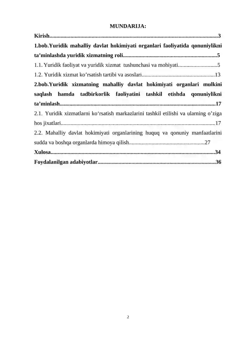 Yuridik shaxs organlari va mahalliy davlat hokimyati organlari 2