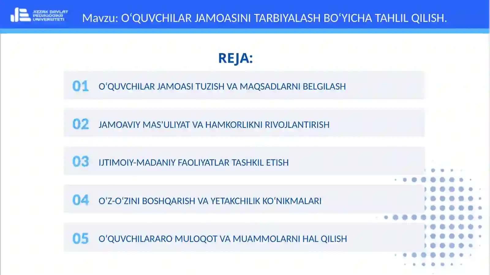 FAN: TARBIYA ISHLAR MAXSUS METODIKASI 2