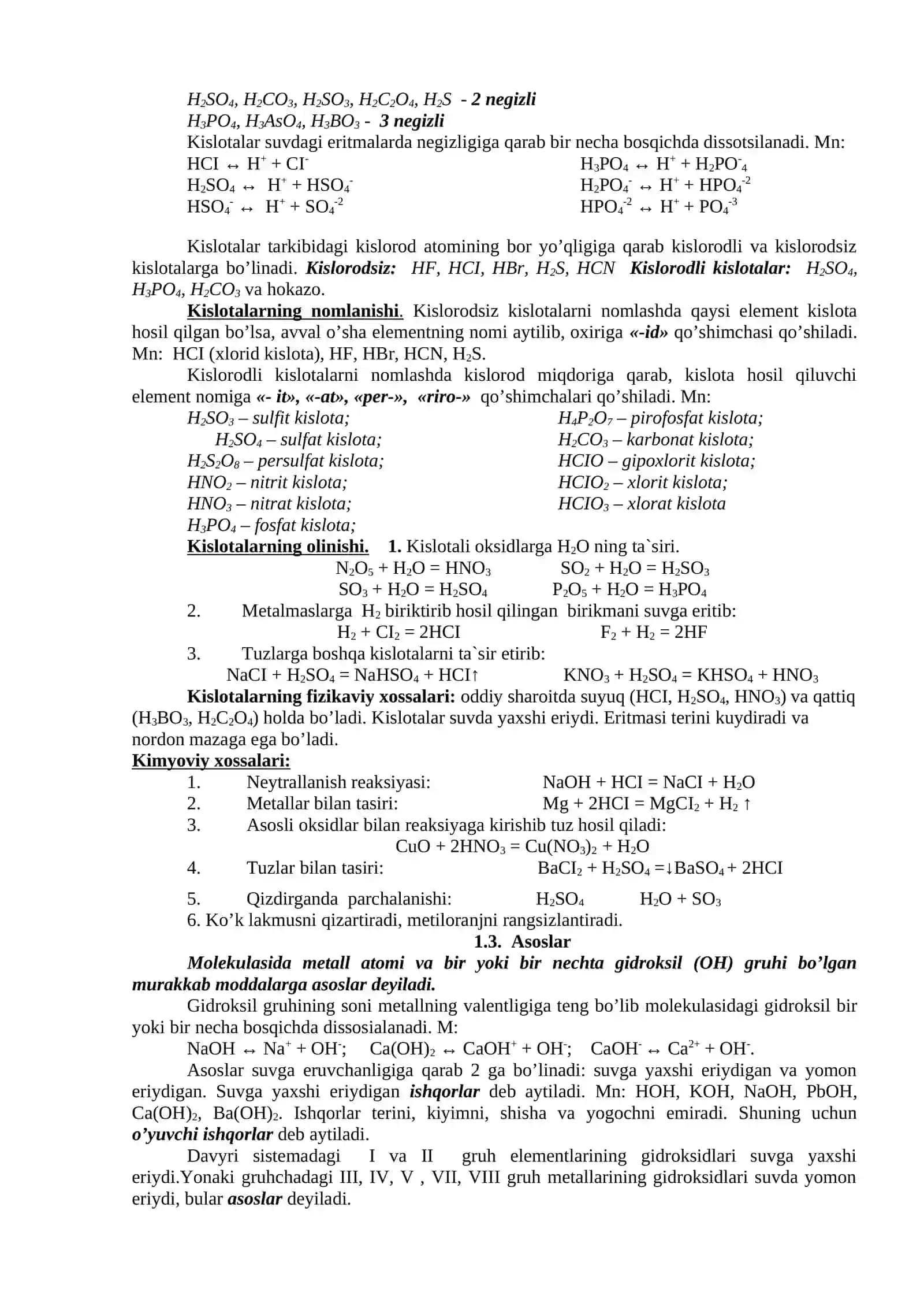 Kimyoviy birikmalar 2