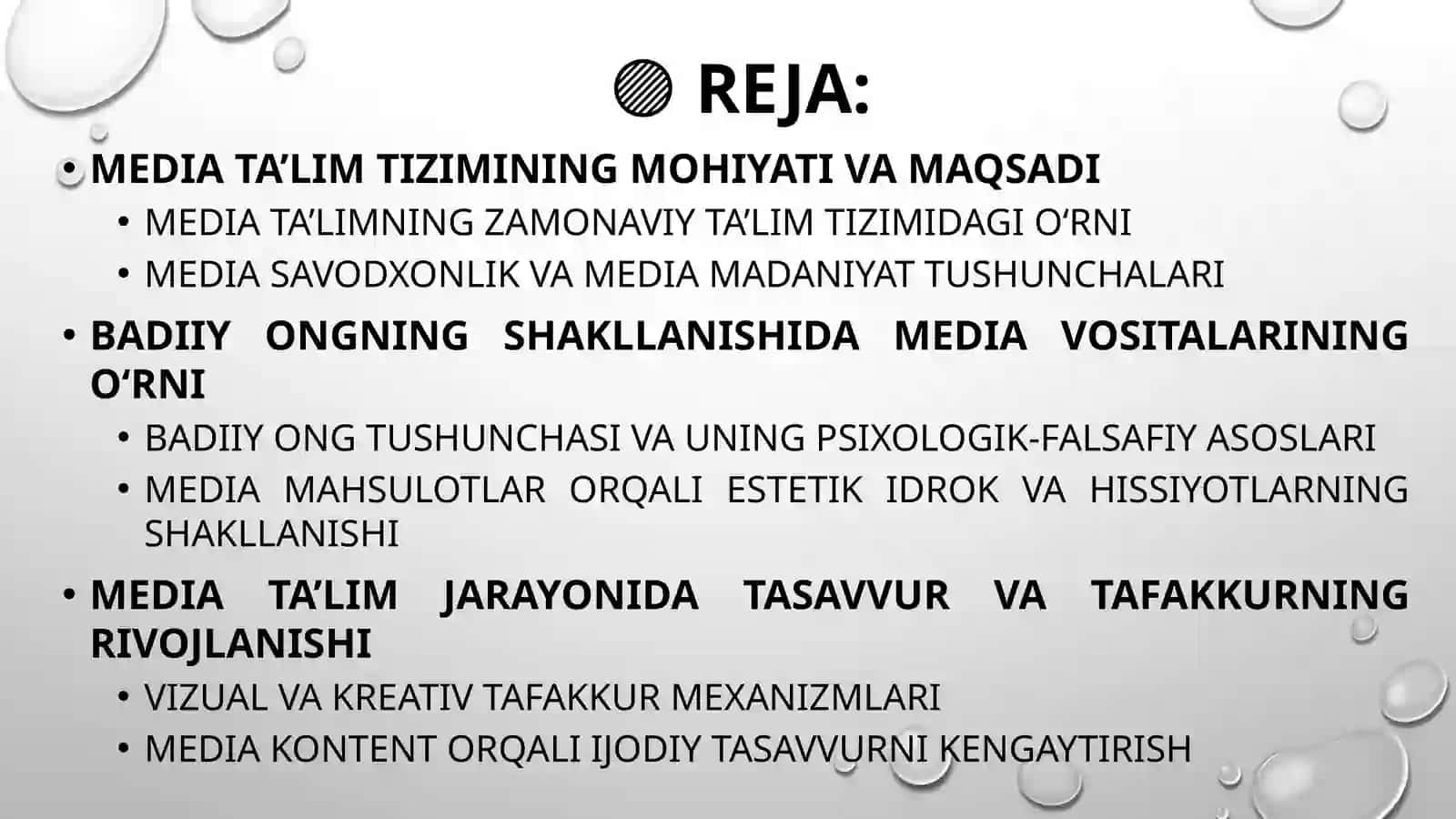 Media ta’lim tizimida badiiy ong, tasavvur va tafakkur 2
