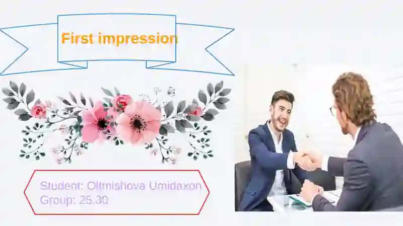 First impression 2