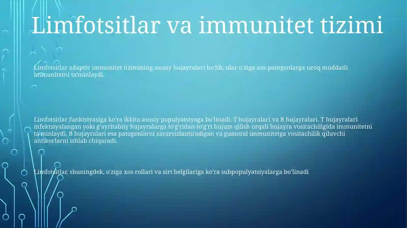 Limfotsitlarning Populatsiyalari Va Subpopulatsiyalari 2