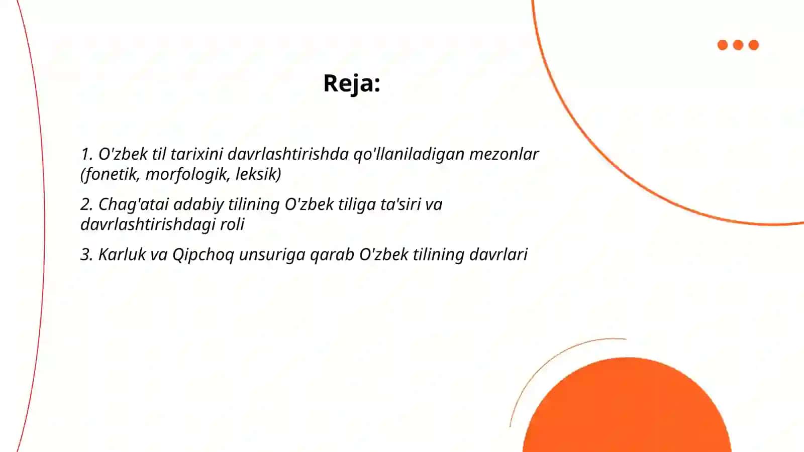 O'zbek tili tarixini davrlashtirishga oid turkologiyadagi qarashlar 2
