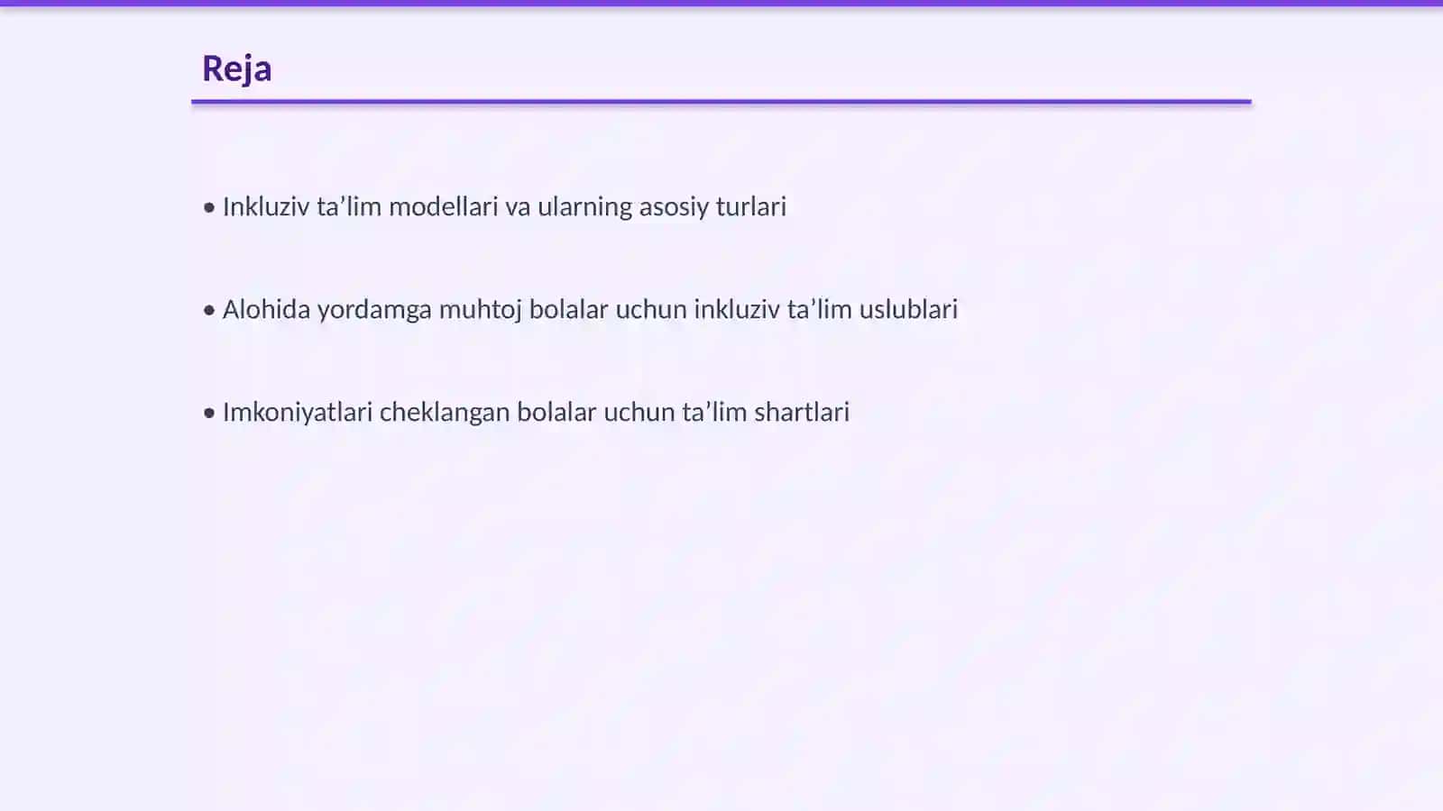 Inkluziv ta’lim modellari: tahlili va xususiyatlari 2