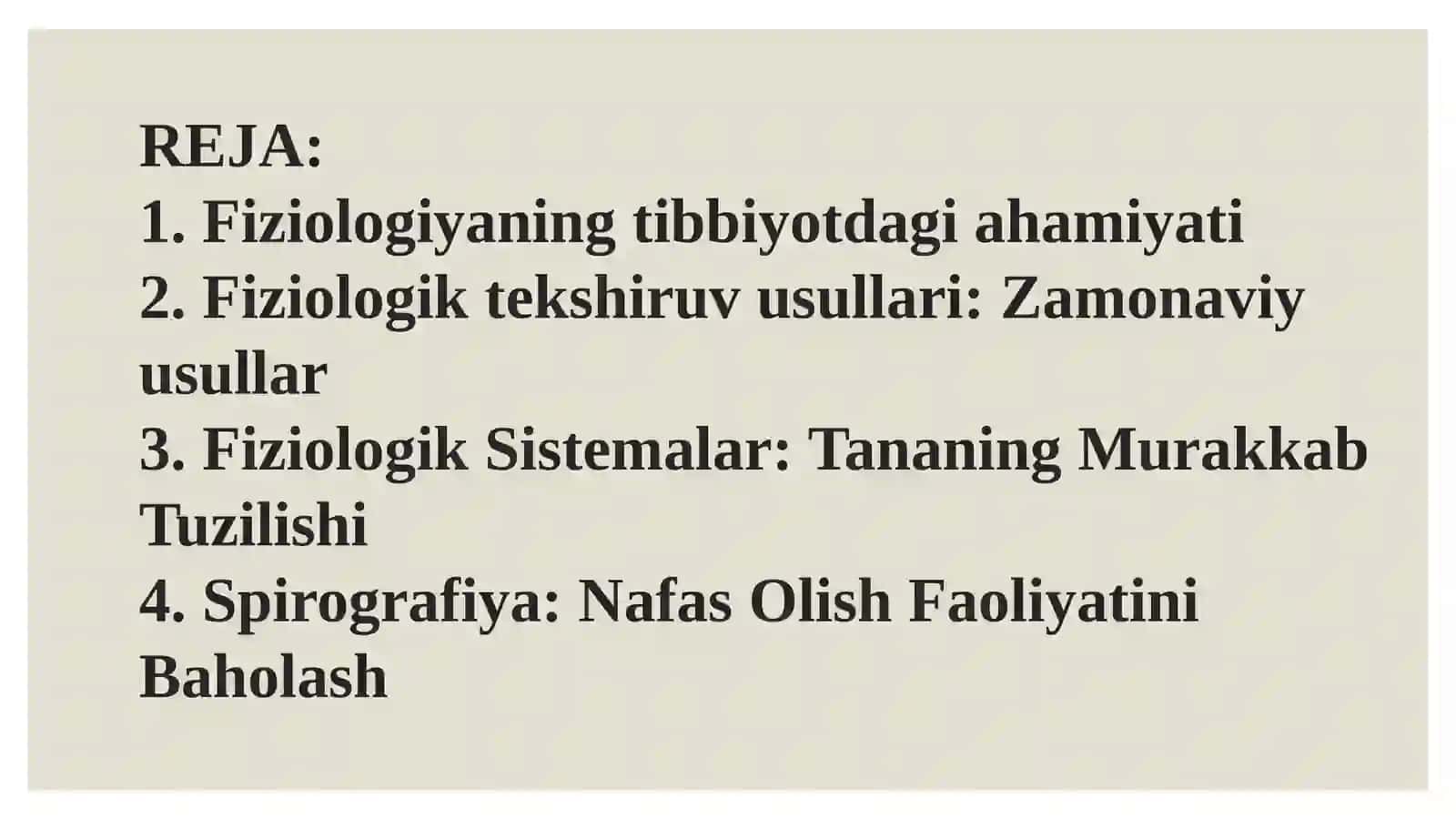 Fiziologiya fani: Tibbiyotda ahamiyati va rivojlanishi 2