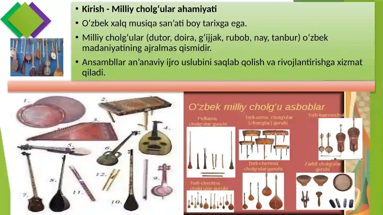 O'zbekistondagi mashhur milliy cholg'u ansambllari 2