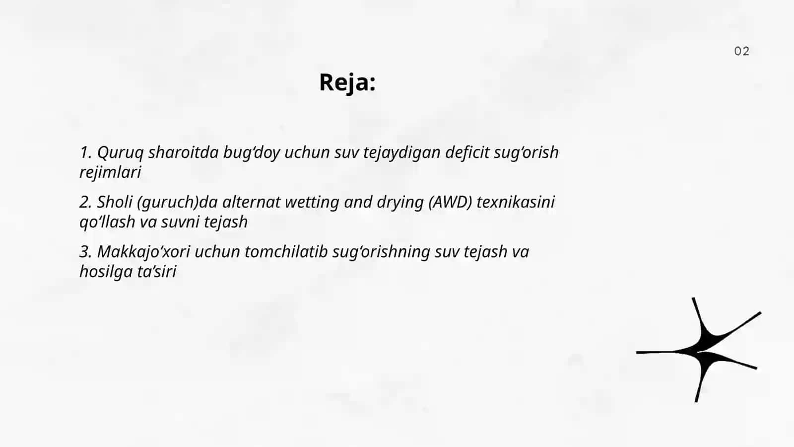 Suvdan tejamli foydalanish usullari 2