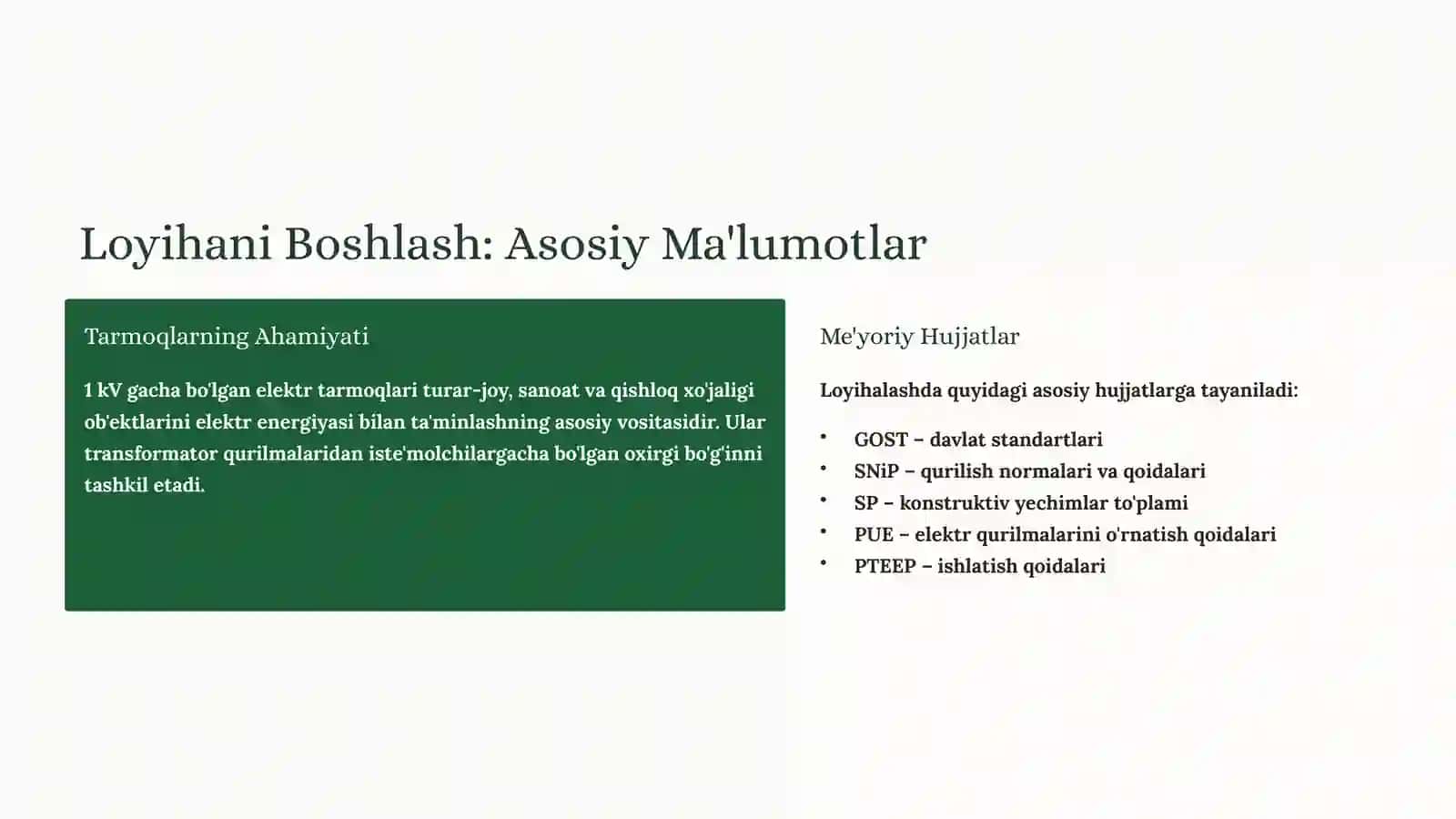 1kV Gacha Kuchlanishli Elektr Tarmoqlari: Montaj va Ishlatish 2