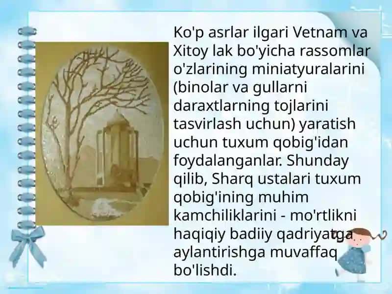 Tuxum Po'chog'idan Mozaika Yasash 2