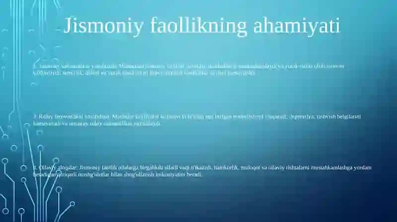 Boĝcha Yoshidagi Bolalarga Va Oilada Soĝlom Turmushni Shakllantirish 2