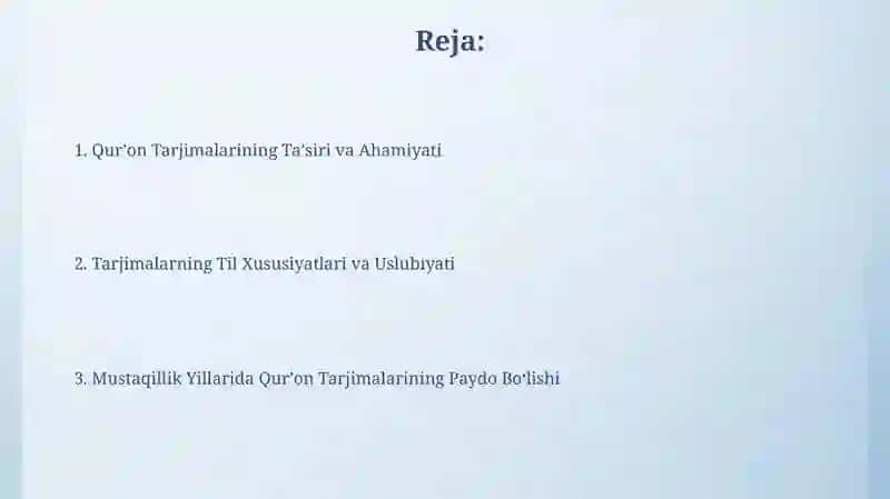 Oʻzbek tiliga tarjima qilingan Qurʼonning tilshunoslik tahlili 2