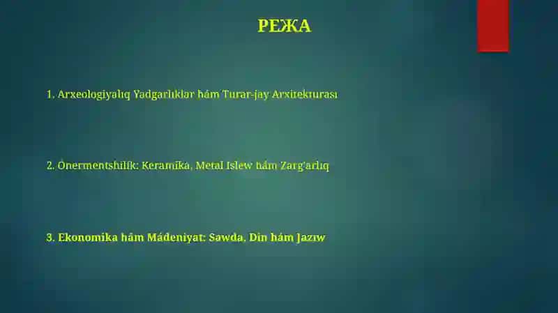 Orta Aziyanin'ortaa'sirlermaterialliqma'deniyati 2
