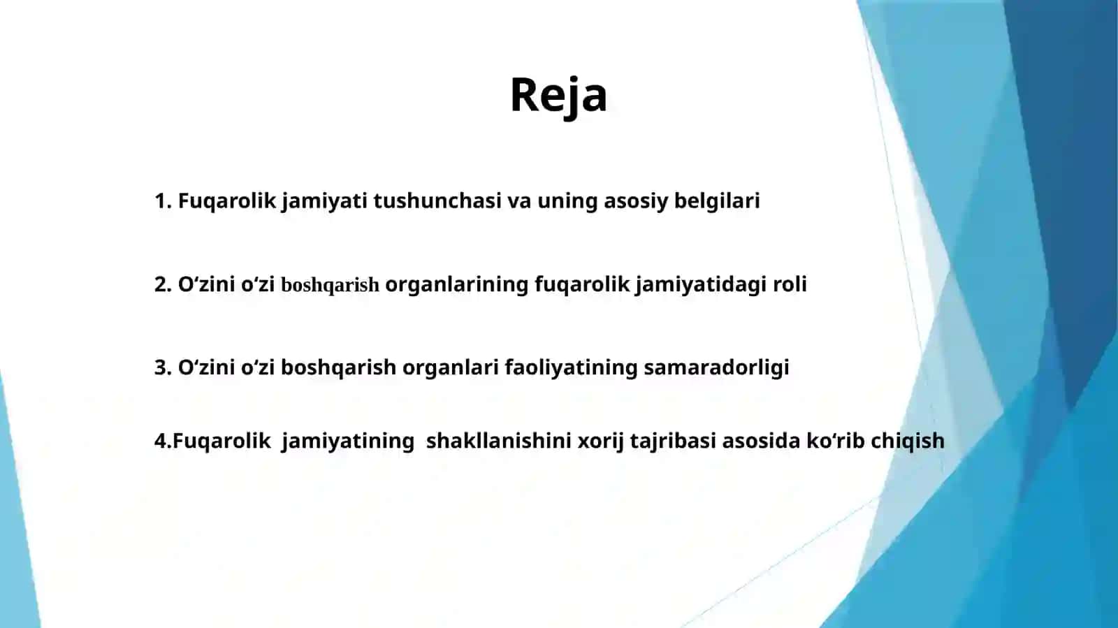 Fuqarolik jamiyati rivojida oʻzini oʻzi boshqarish organlarining roli 2