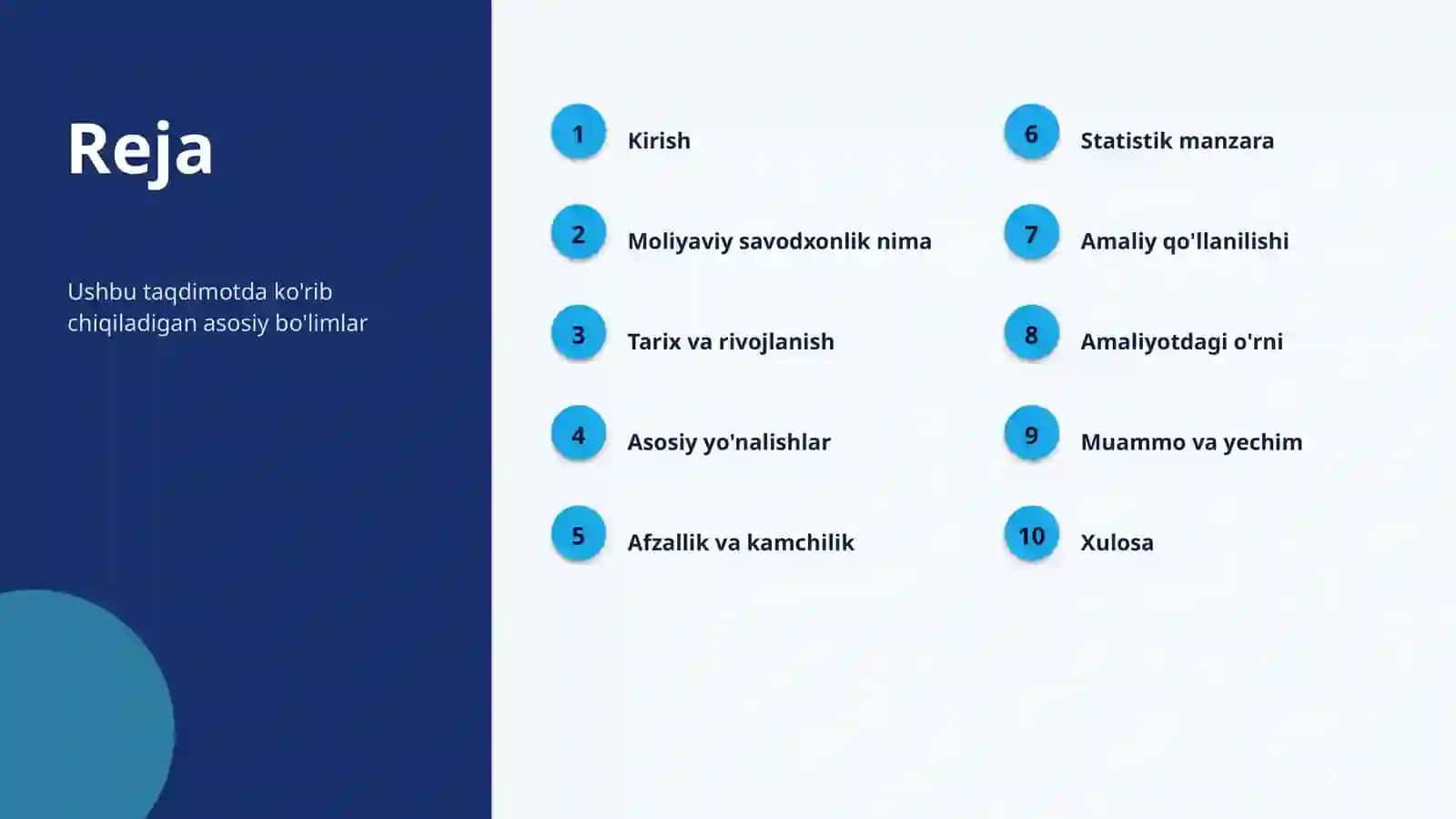 Moliyaviy savodxonlik 2