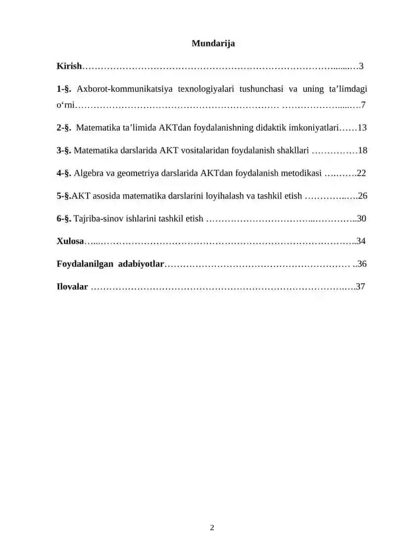 Axborot-kommunikatsiya texnologiyalari tushunchasi va uning ta’limdagi o‘rni 2
