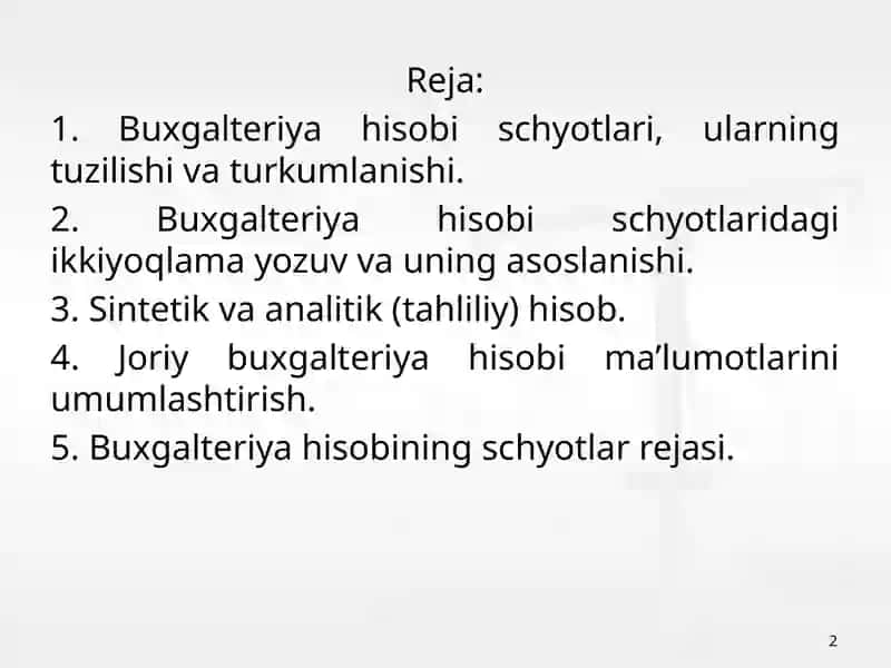 Xo‘jalik operatsiyalarida ikkiyoqlama yozuv 2