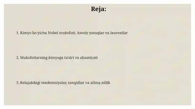 KimyosohasidaNobelmukofotisovrindorlarivayutuqlari 2