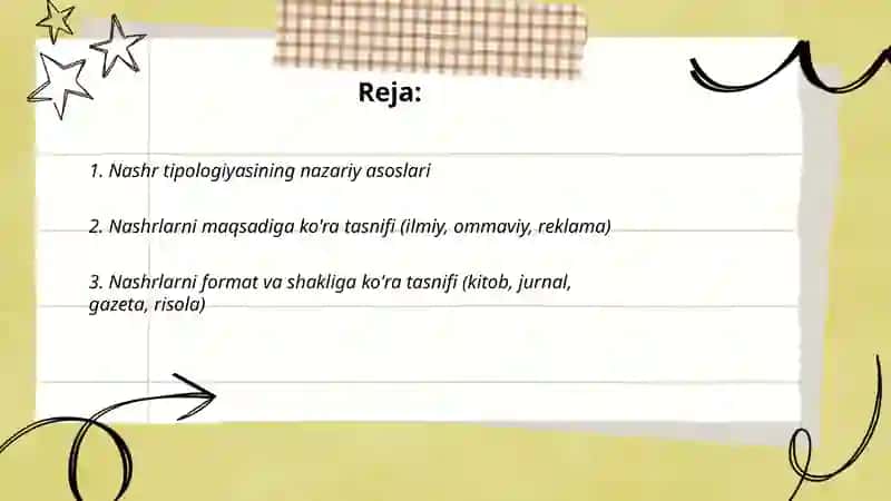 Nashr tipologiyasi 2