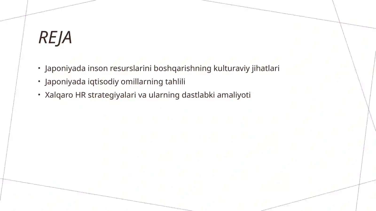 Yaponiyada inson resurslarini boshqarishning asosiy omillari 2