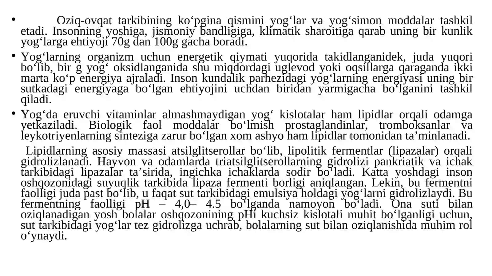 Lipidlar almashinuvi 2