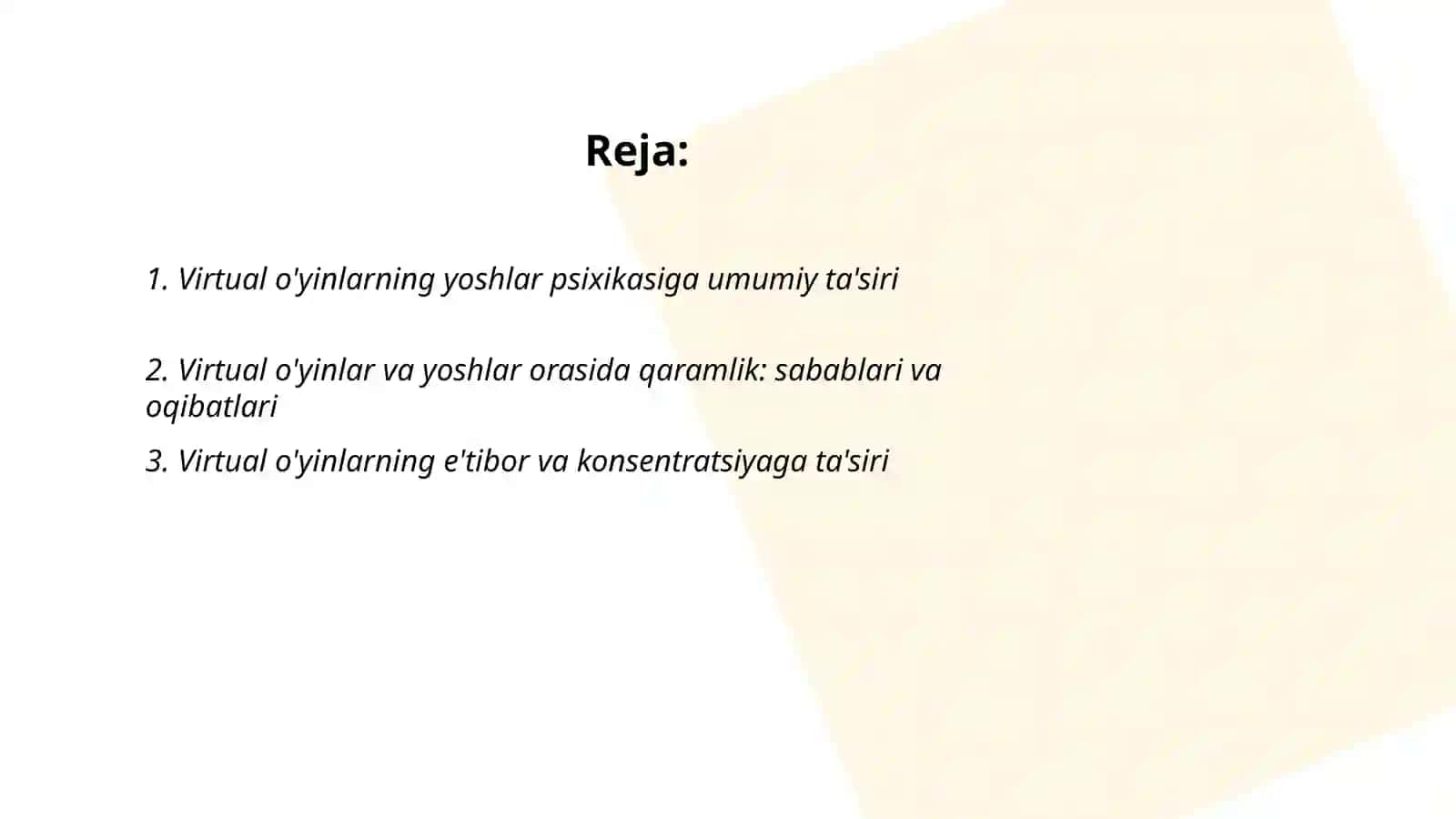 Virtual o'yinlarning yoshlar psixikasiga ta'siri 2