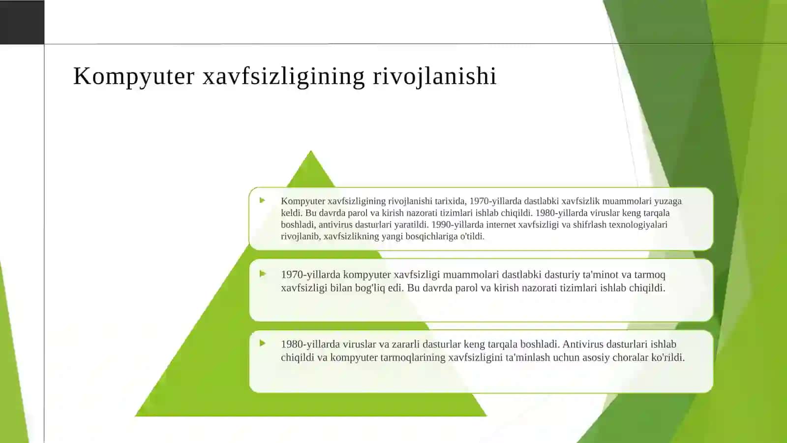 Kompyuterxavfsizligining tarixi va rivojlanishi 2