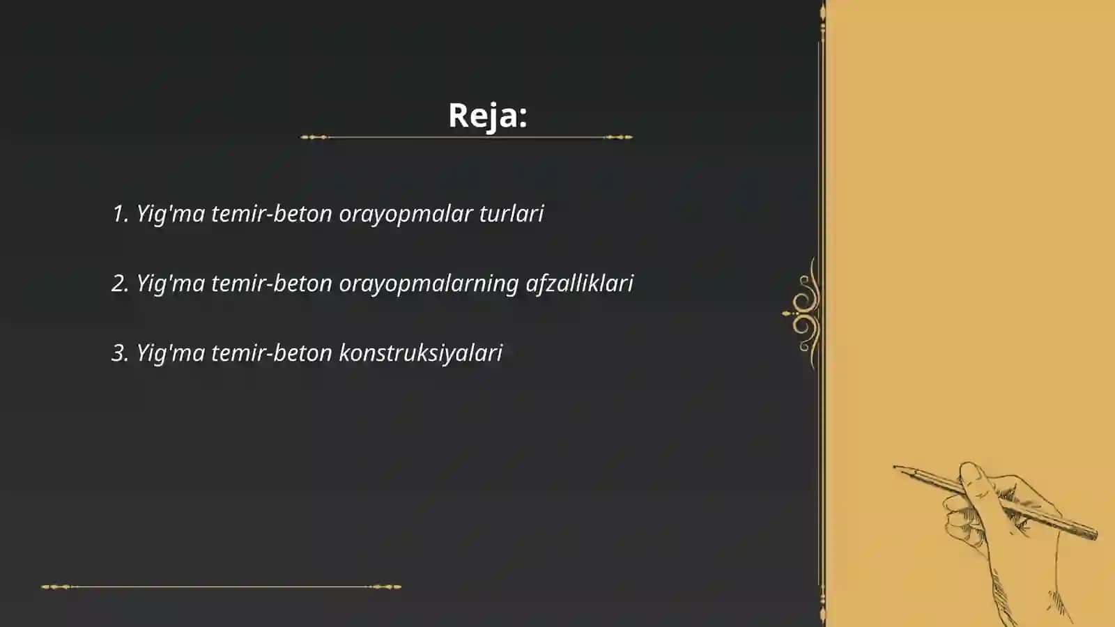 Yig'ma temir-beton orayopmalar va ularning konstruktiv yechimlari 2