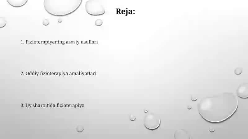 Soddalashtirilgan fizioterapiya usullari 2