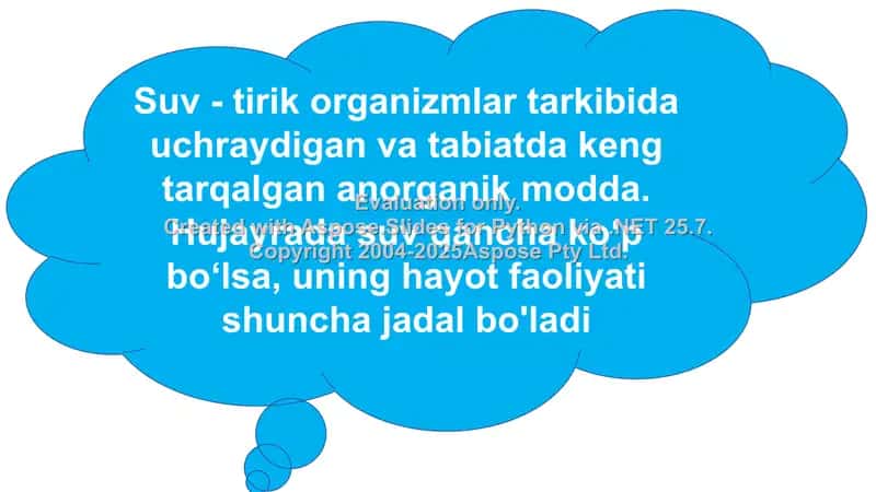 Hujayra tarkibiga kiruvchi suv va anorganik moddalar 2