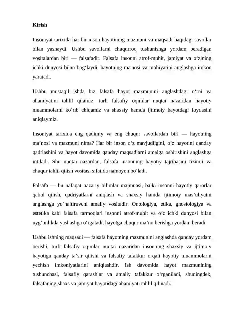 FALSAFA HAYOTNING MAZMUNINI ANGLASHDA YORDAM BERISHI MUMKINMI? 2