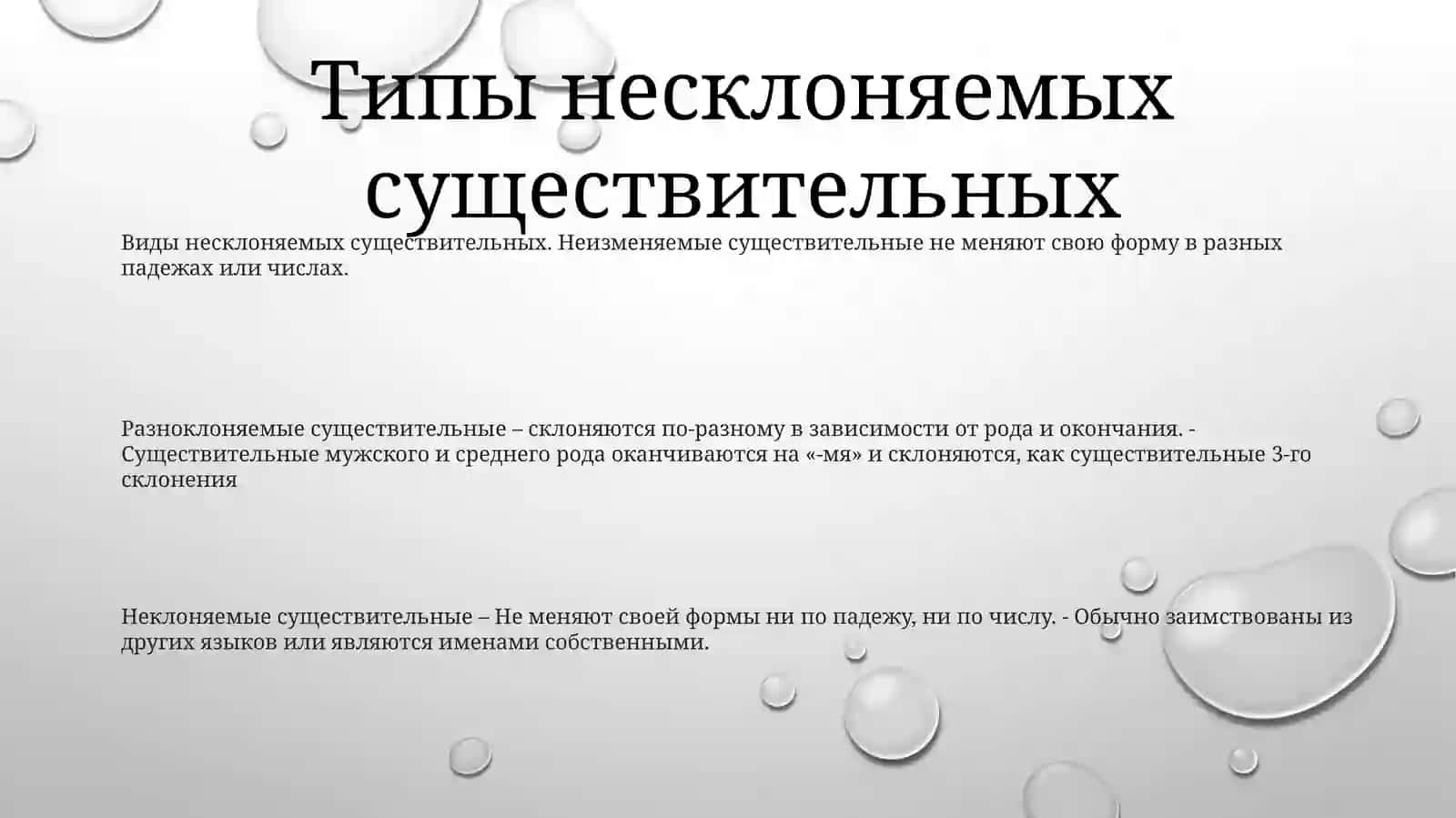 Разносклоняемые И НесклоняемыеИменаСуществительное 2