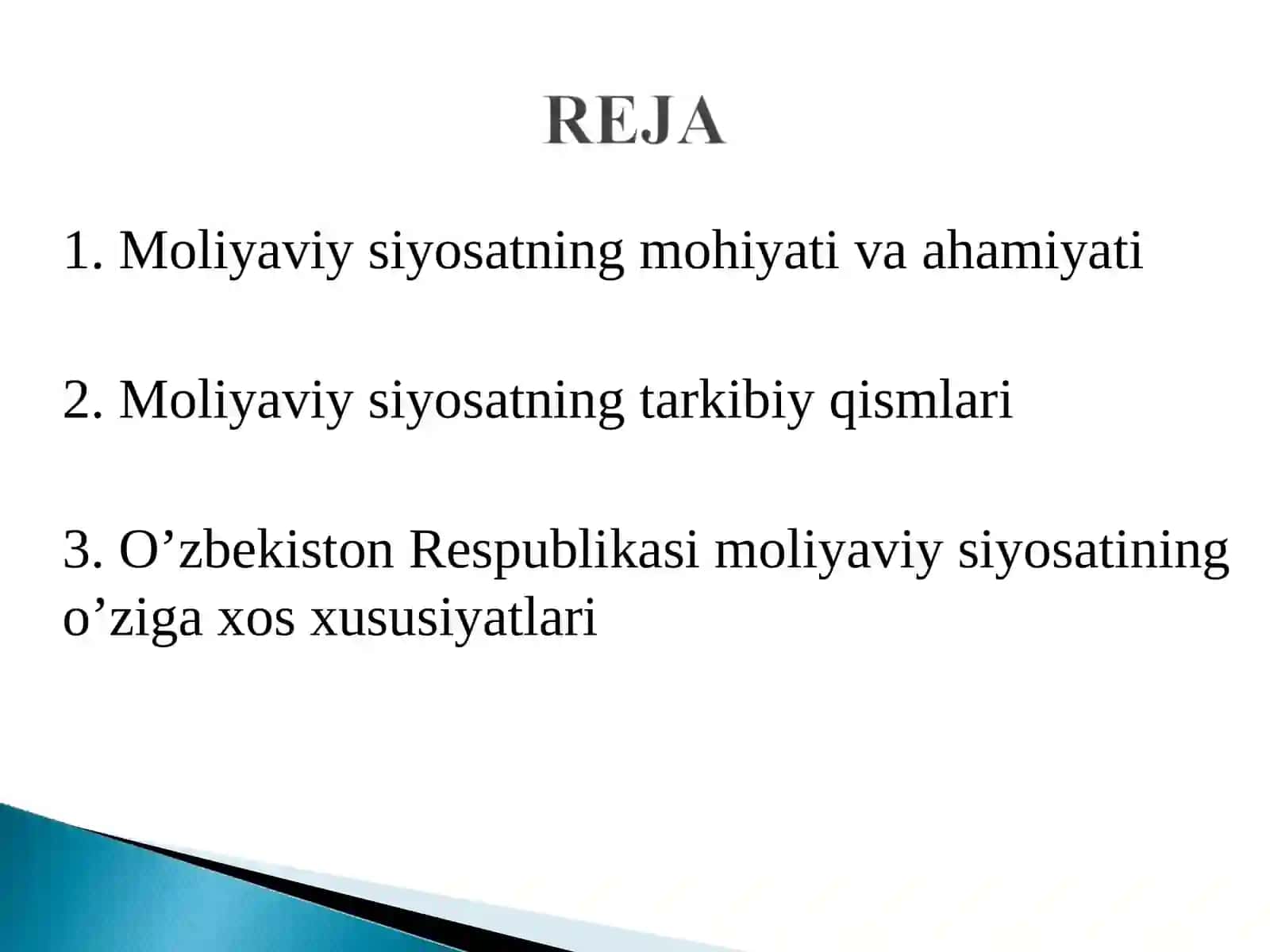 MOLIYAVIY SIYOSAT 2