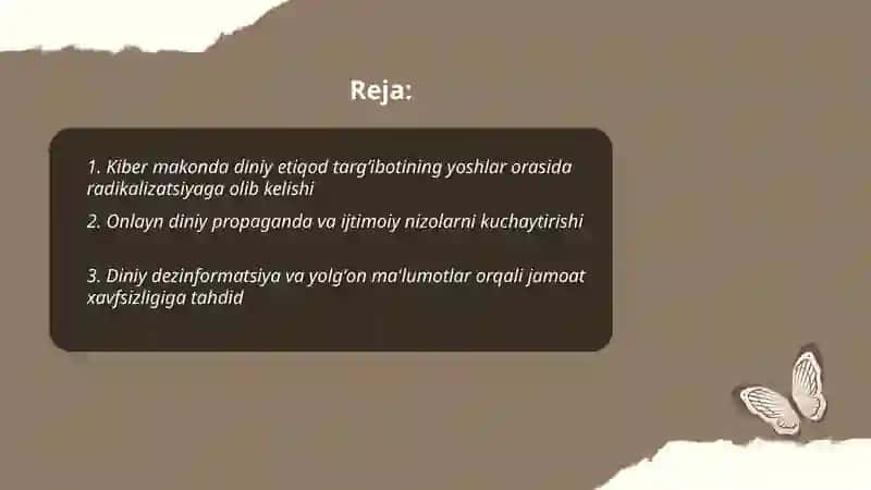 Kiber makonda diniy etiqod targʻiboti 2