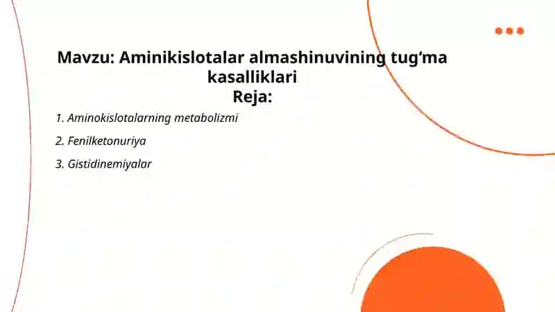 Aminokislotalar Metabolizmi 2