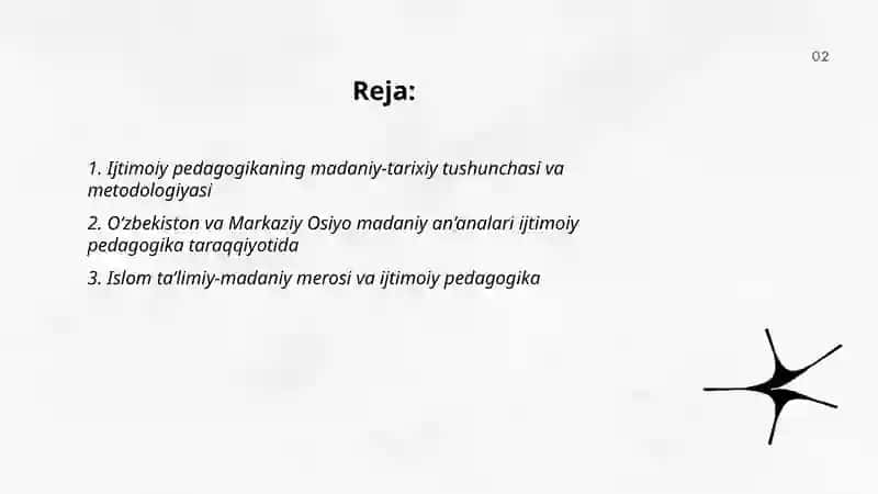 Ijtimoiy pedogogikaning rivojlanishining madaniy tarixiy asoslari 2