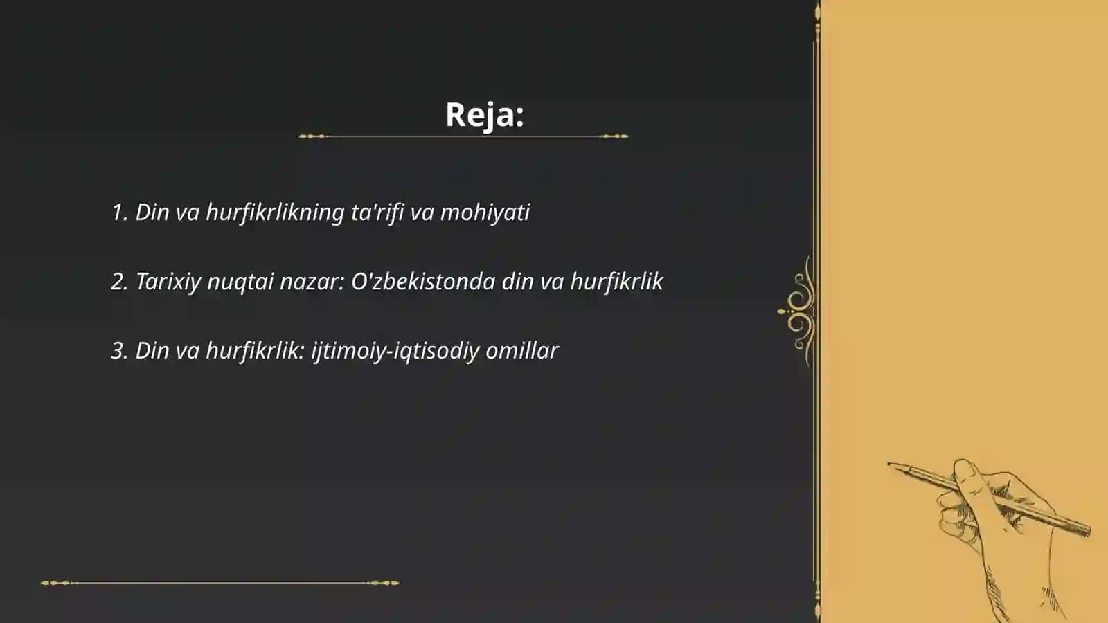Din va hurfikrlik 2