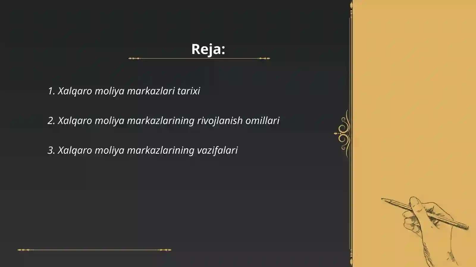Xalqaro moliya markazlari va ularning faoliyat yo’nalishlari 2