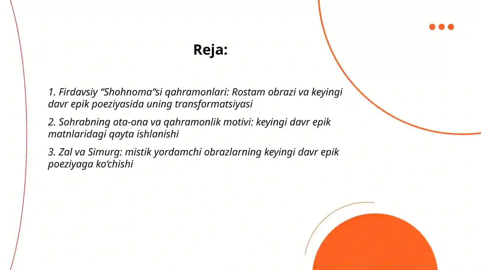 Firdavsiy “Shohnoma“si qahramonlari 2