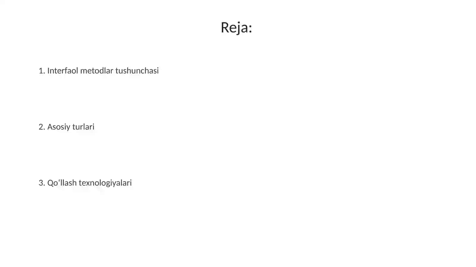 Interfaol metodlarni qollash texnalogiyalari 2