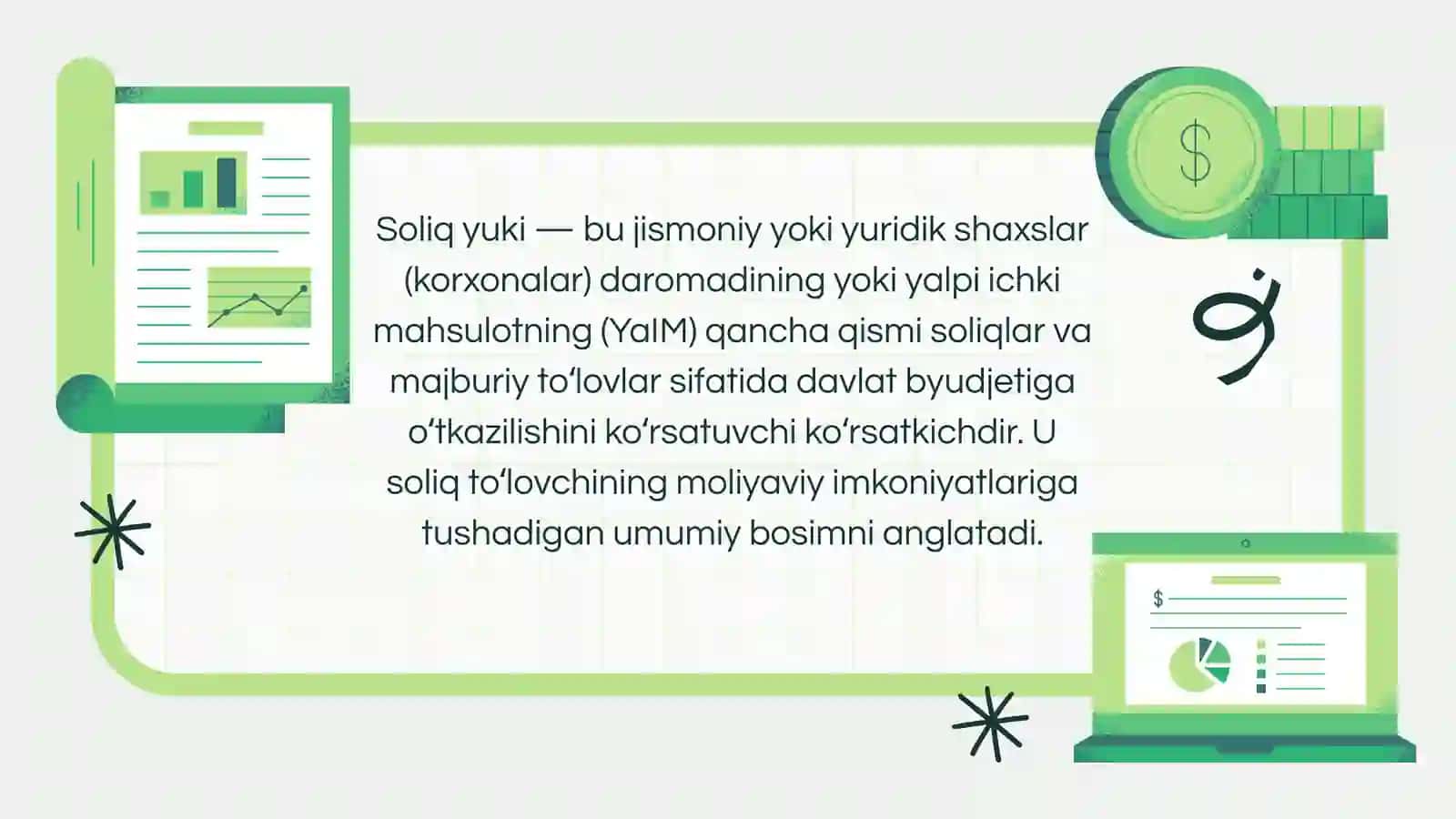 SOLIQ YUKINING KORXONA MOLIYAVIY NATIJALARIGA TAʼSIRINI BAHOLASH VA OPTIMALLASHTIRISH BOʻYICHA TAKLIFLAR ISHLAB CHIQISH 2